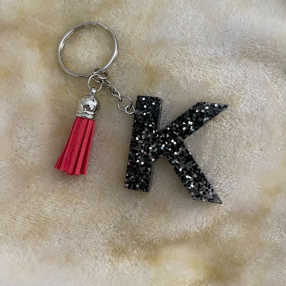 Handmade Letter "K” Keychain